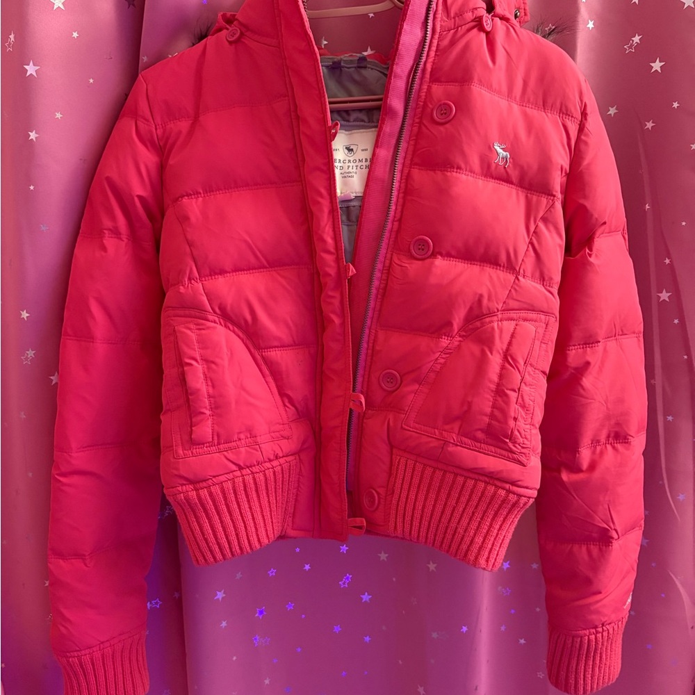 Abercrombie & Fitch Vibrant Pink Jacket